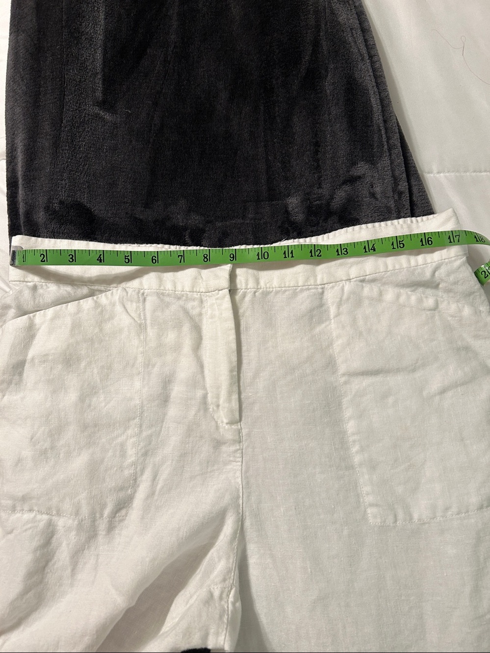 Chicos linen white cream pants size 1.5 10 medium - Picture 7 of 7